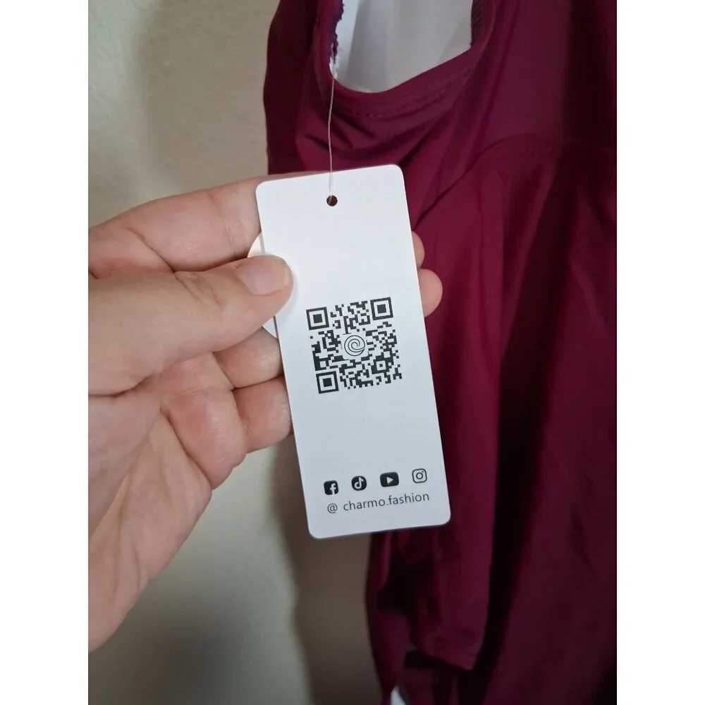NWT Charmo 1 Piece Swimsuit Summer Beach Pool Vacation Purple Size XL